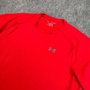 Under Armour The Tech Tee T-Shirt Mens 2XL Red Performance Loose‎ HeatGear
